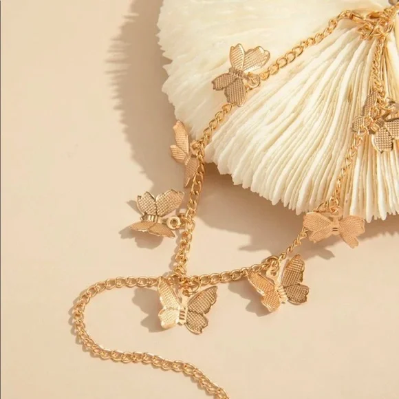 Gold Butterfly Bracelet - Picture 3 of 5